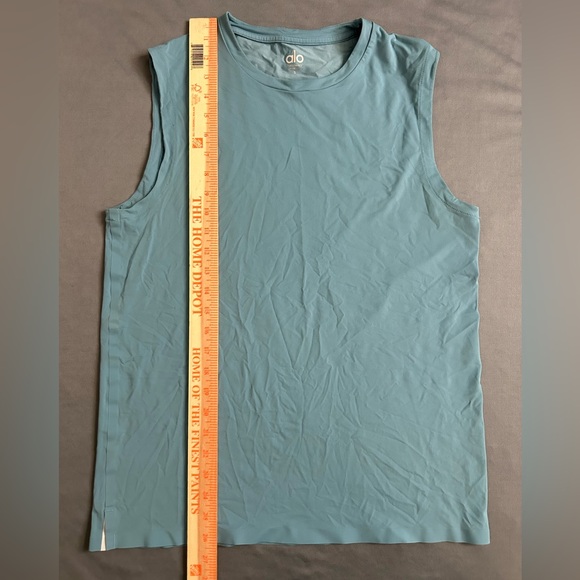 Alo Yoga Lot of 2 Men's Triumph Muscle Tank Top Teal&Blue Size Small - Picture 4 of 12